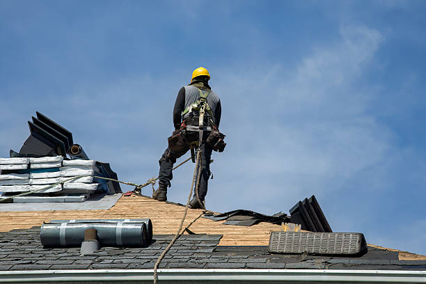 Professional Roofing technician working in Millwood, NY